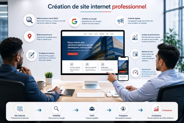 Création de site internet professionnel : construire une présence digitale efficace